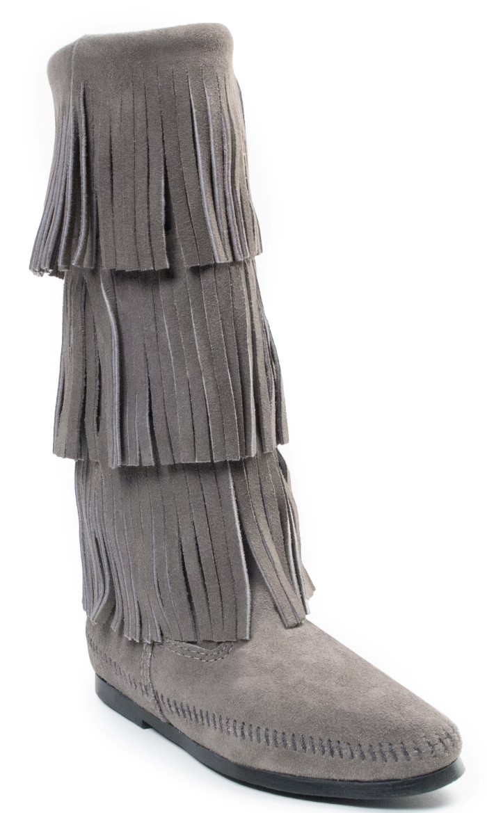 3 Layer Fringe Boot Minnetonka Moccasin by Bodag Shoes Sports